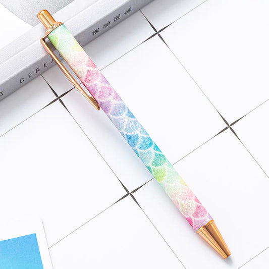 Glitter seashell pen